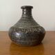 Old lamp base vintage brown glazed stoneware soliflore