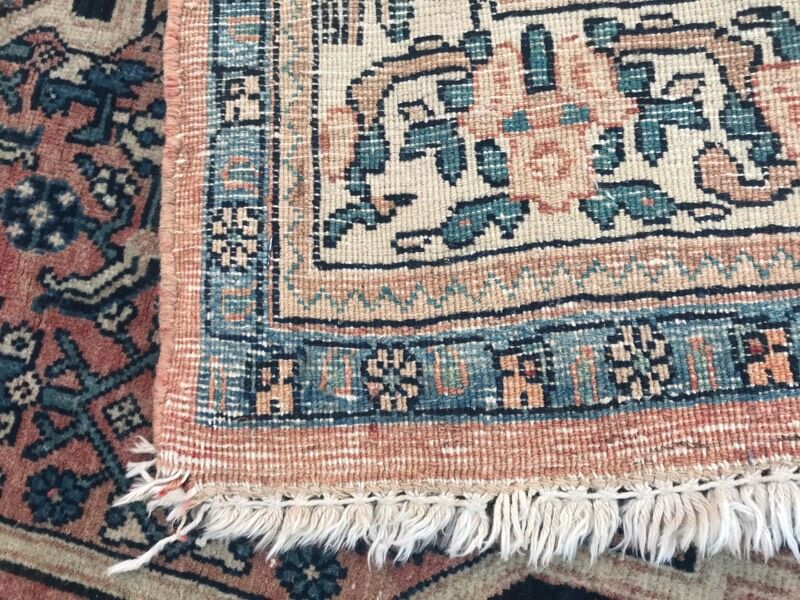 Handmade Tabriz ancient Persian rug - 108x160 cm