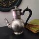 Antique english pewter hammered sheffield a la reine teapot hammered metal