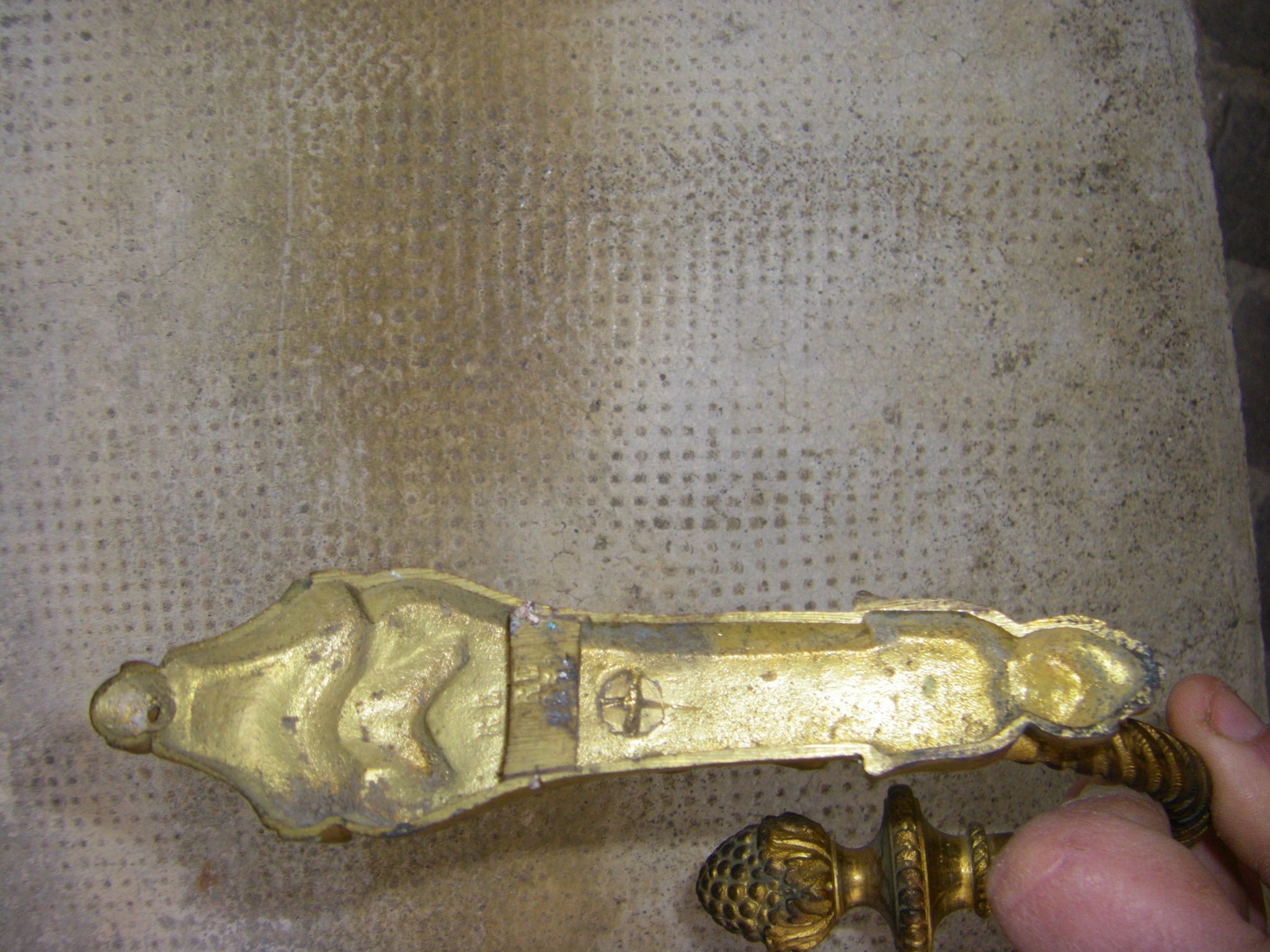 Pair of old curtain pads