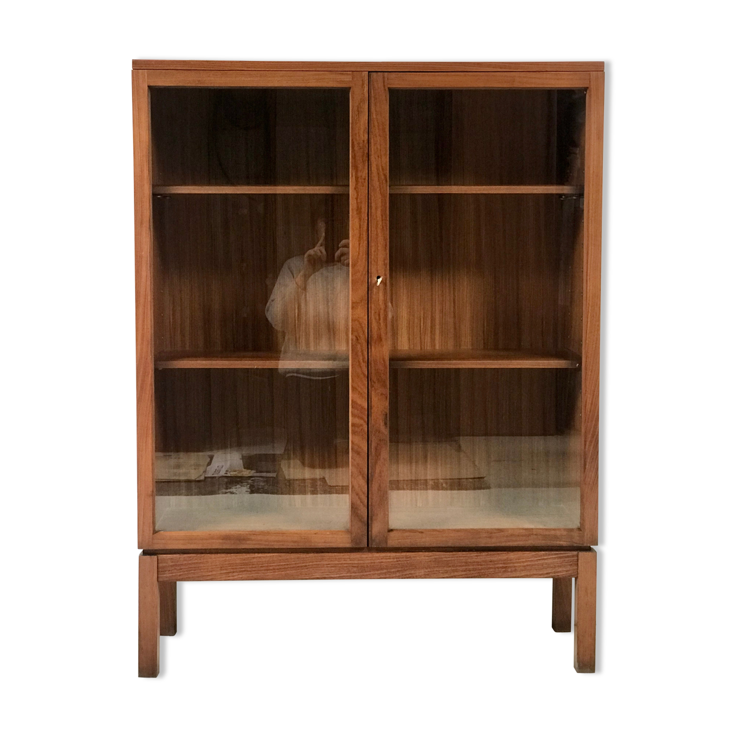 Mid-century teak and glazed display cabinet by J Nissenbaum & Son Ltd., 1970s