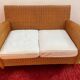 Antique 2-seater rattan sofa from the 70s