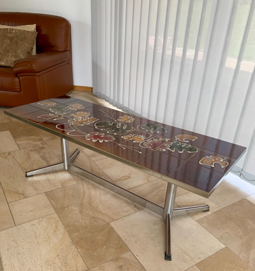 Vintage 70s ceramic coffee table