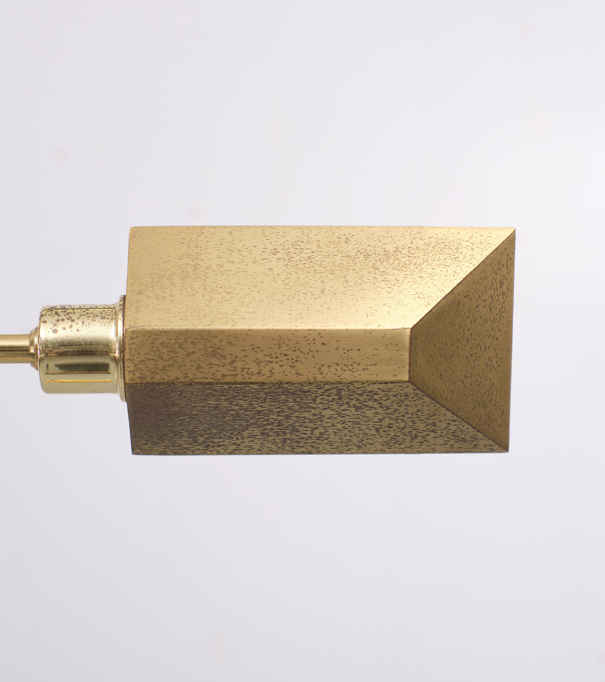 Holtkotter brass swing arm floor lamp, 1970s, germany