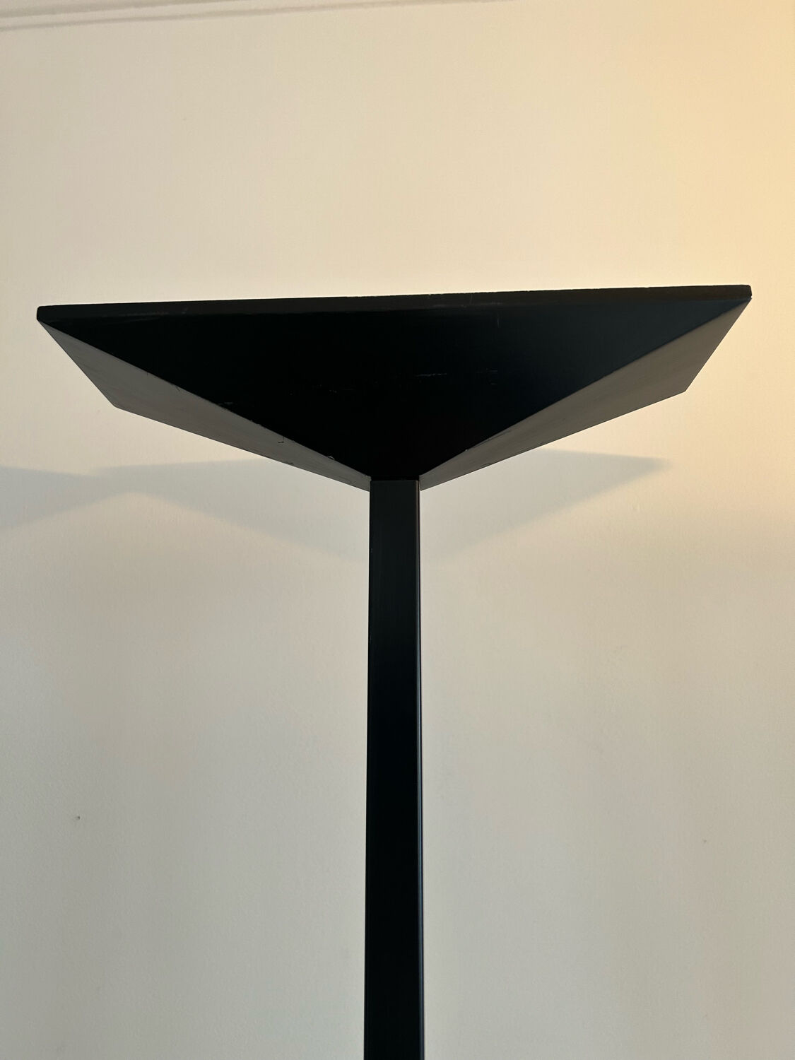 Pair of vintage geometric floor lamps model "206863" , Pierre Disderot for Glass and Light, France 1980