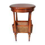 Healed Louis XVI with rattan magazine holder