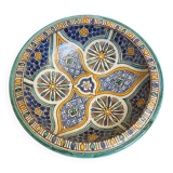 Old Plate SAFI Glazed Earthenware Moroccan 1950s Vintage