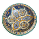 Old Plate SAFI Glazed Earthenware Moroccan 1950s Vintage