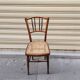 Bistro chair in wood and caning from the 1900s.