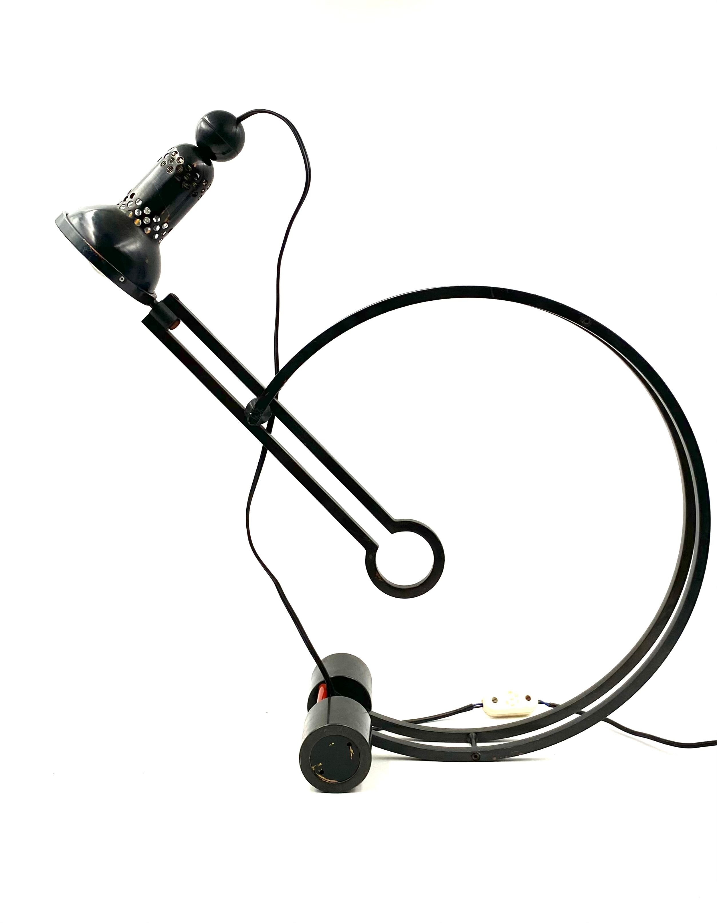 Charles Martin, Pendulum table lamp, Woka Austria 1970s