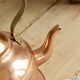 Vintage kettle in copper and ceramic