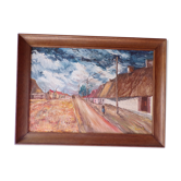Paysage breton huile sur toile