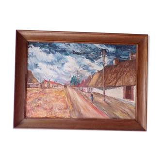 Landscape Breton oil on canvas