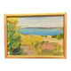 Original  Swedish Oil on Panel – “Coast” by Lars Bertle  –Signed – Vintage