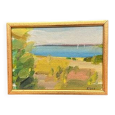 Huile sur panneau d'origine suédoise – “Côte” par Lars Bertle – Signé – Vintage