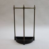 Support pour parapluie laiton et fonte demi lune