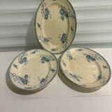Plat ovale Sarreguemines Royat