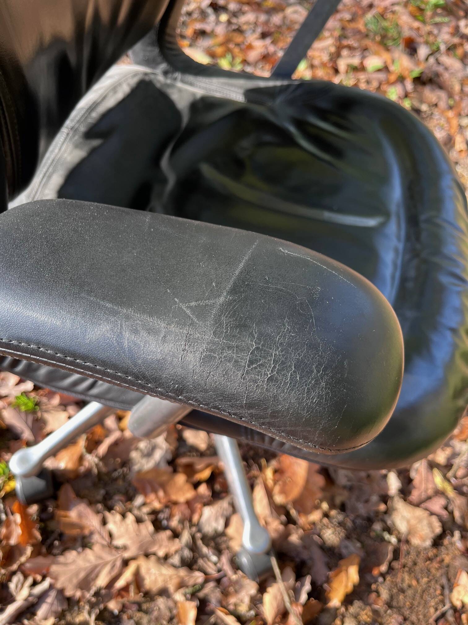 Herman Miller leather armchair