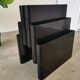Giotto Stoppino for Kartell Black ABS Plastic Magazine Rack - 1970s Italy