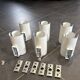 Philips metal and aluminium wall lights from the 1970s/1980s. Superb set of 6.