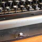 Collectible typewriter, personal Japy or P68, select grey metal model