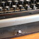 Collectible typewriter, personal Japy or P68, select grey metal model