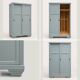 Parisian Art Deco wardrobe with sliding doors.