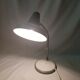 Grande lampe de bureau orientable en métal laqué blanc années 70