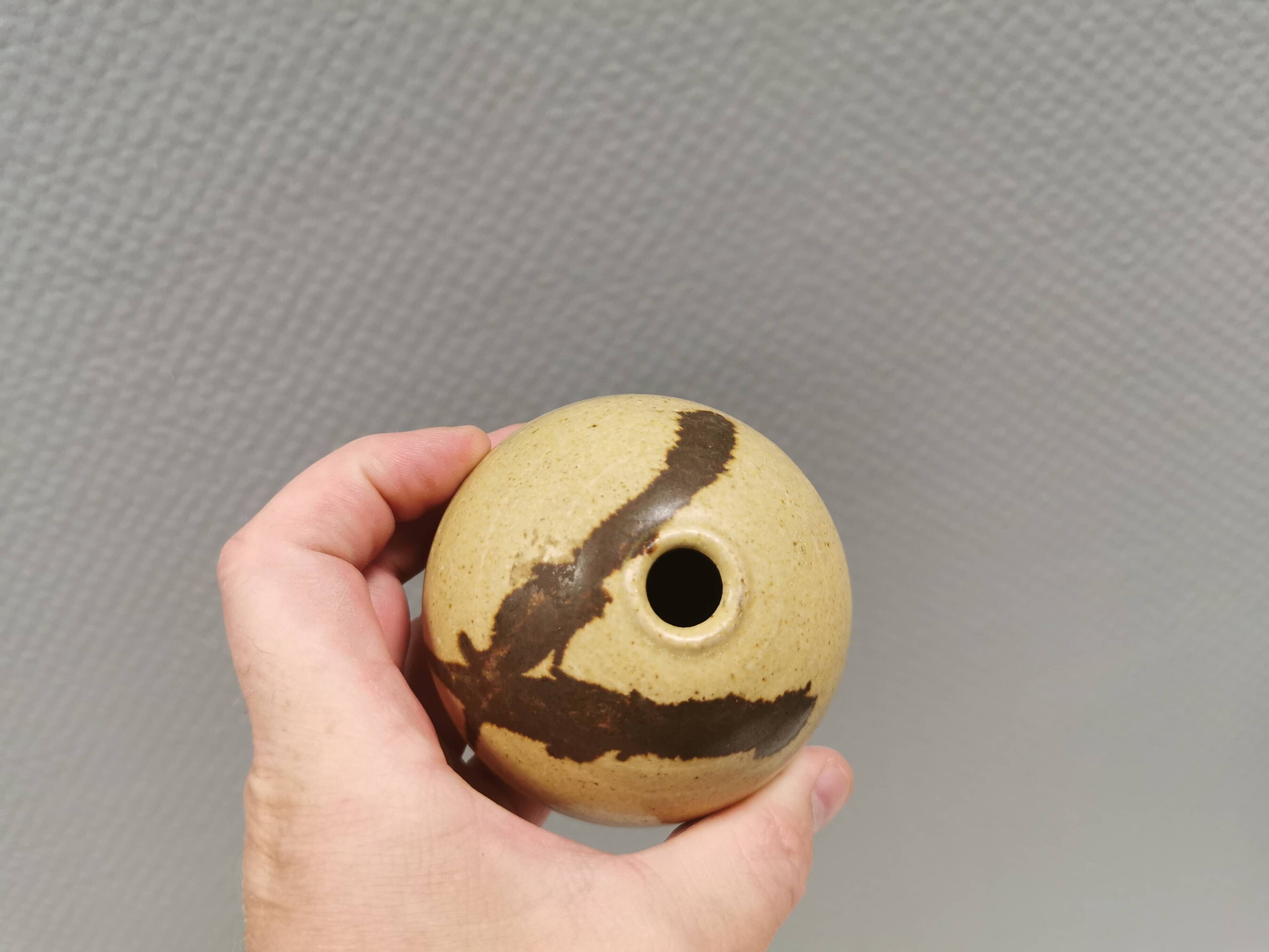 Miniature ceramic vase from the 1970s-1980s, Denmark.
