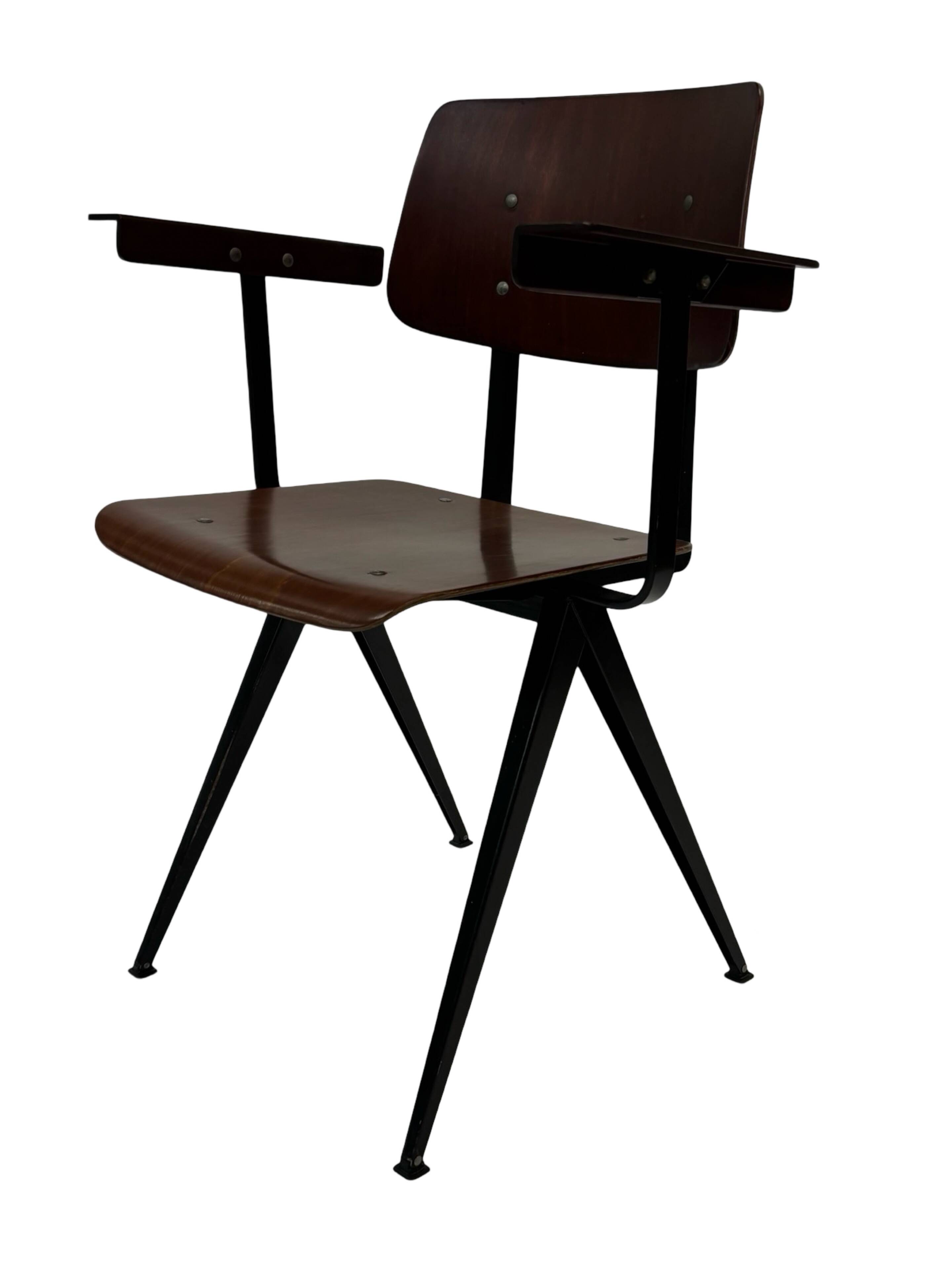 Vintage Galvanitas S16 chair with armrests, 1960 Netherlands Design