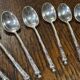 Set of 12 silver-plated mocha spoons