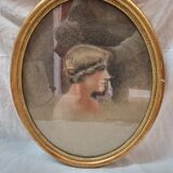 Pastel drawing The miller early twentieth century