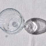 Set de 8 verres à pied : 4 verres à eau et 4 verres à vin, verre tourbillonnant