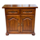 English sideboard with 2 doors and 2 drawers, solid satin cherry wood
