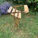Set of 3 folding garden chairs