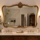 Large gold mirror