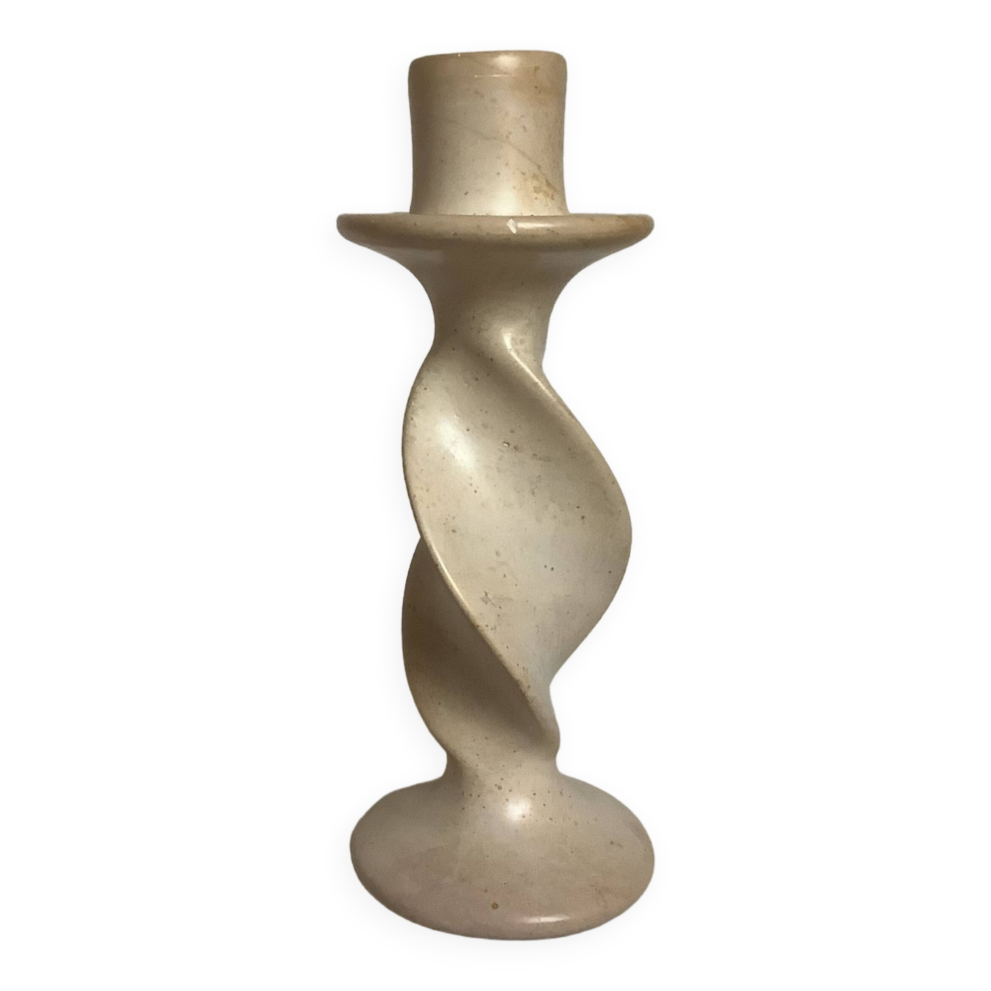 Soapstone candle holder