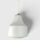 Vintage white opaline glass pendant – 1960s