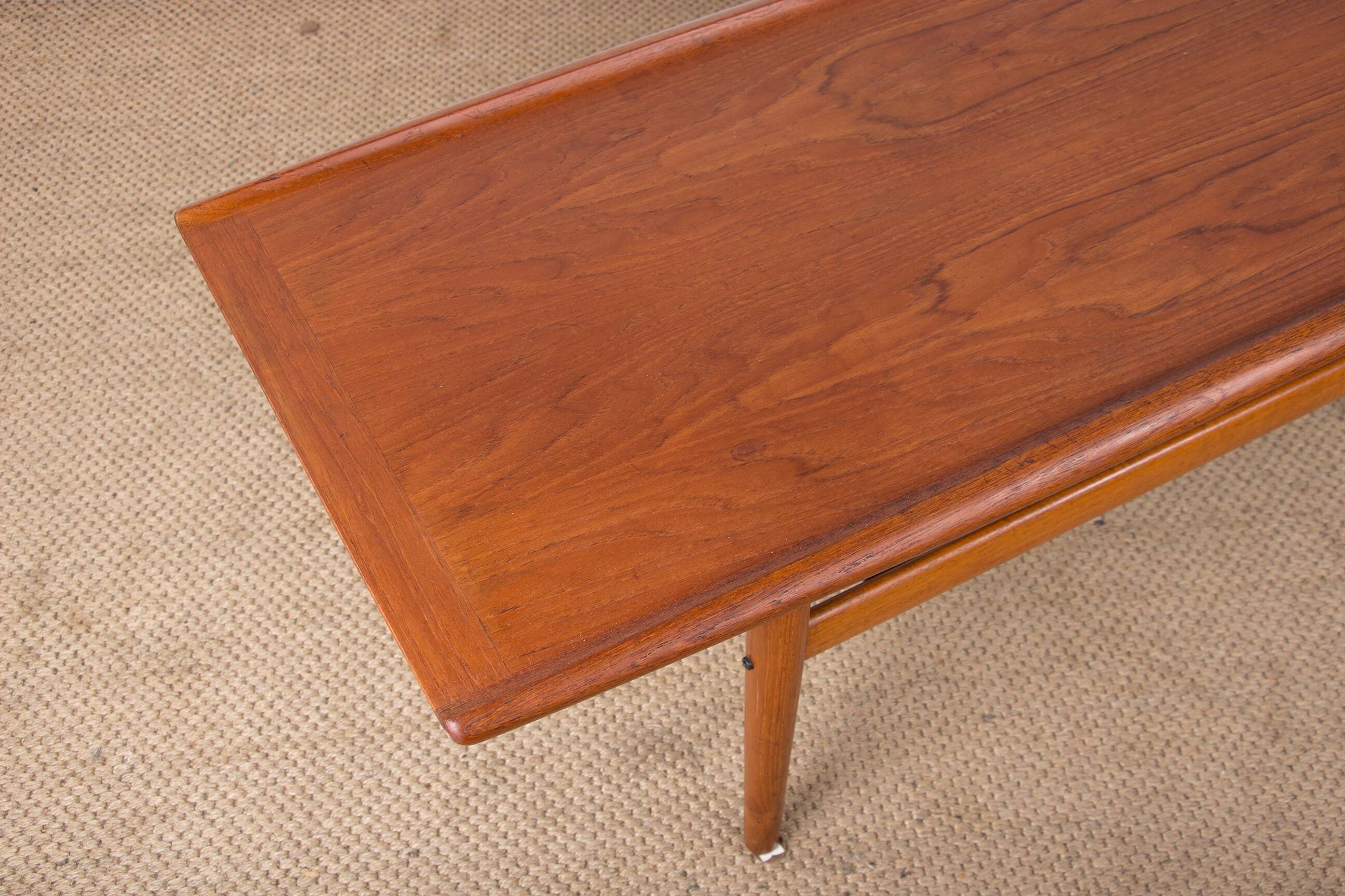 Danish Teak coffee table, two levels, by Grete Jalk for Glostrup Mobelfabrik 1960.
