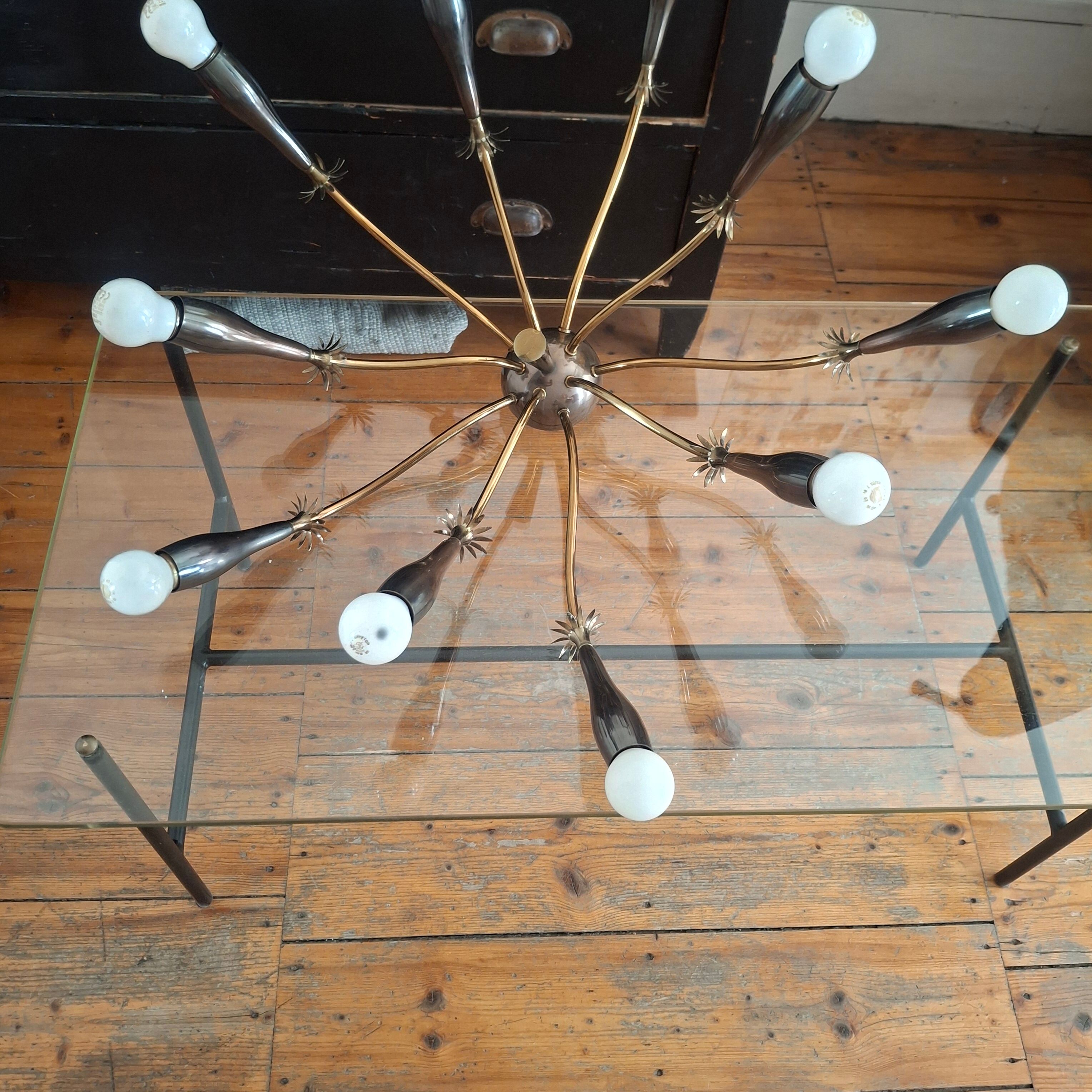 Sputnik chandelier model spider. 1960