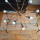 Sputnik chandelier model spider. 1960