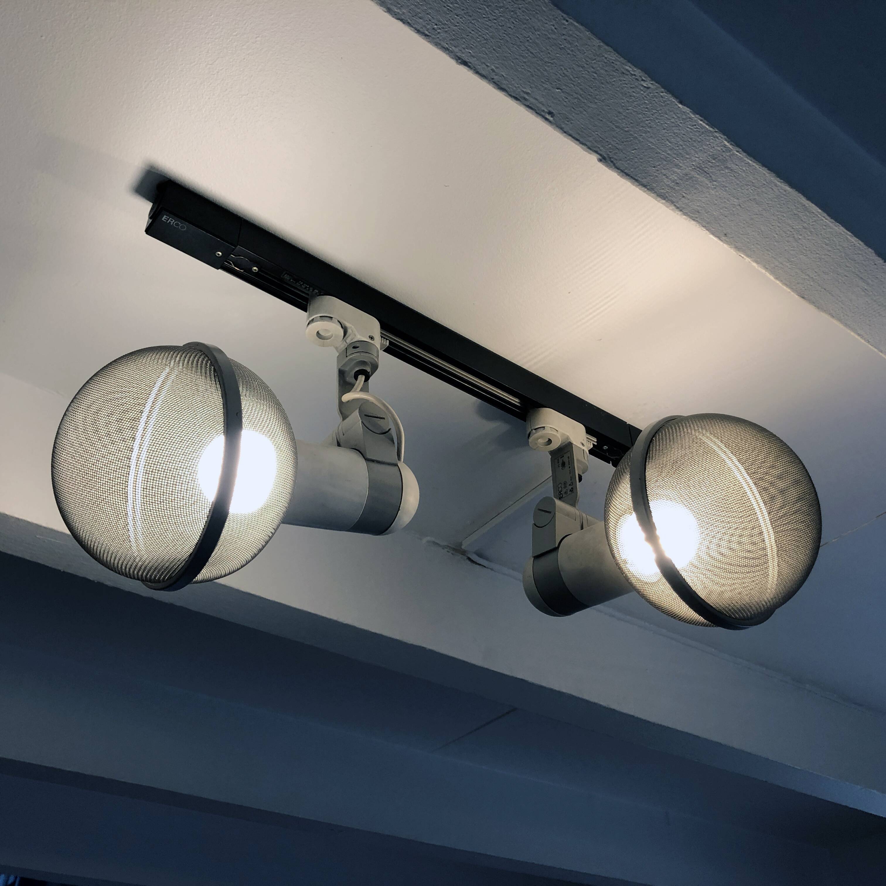 Vintage Track Ceiling Light • Micro Pin Spots • Erco • 1975