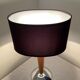 Scandinavian wood and metal lamp chrom from the 70s-80s