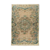 Anatolian handmade vintage rug 268 cm x 171 cm