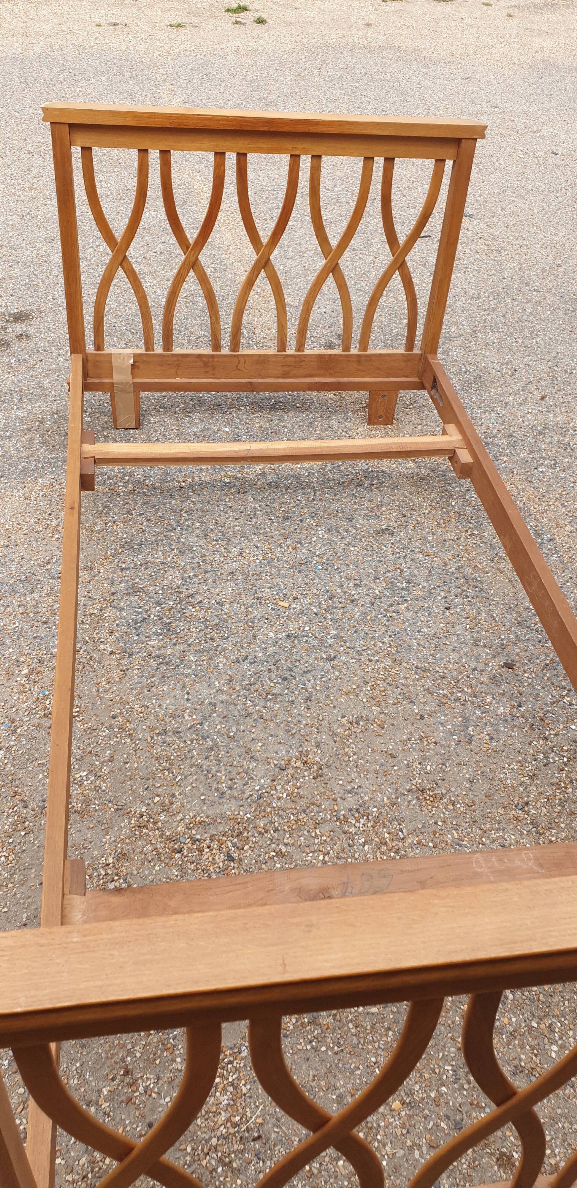 Wooden bed from the 60s