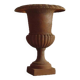 Rust cast iron Medici vase