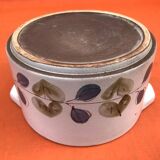 Niderviller Earthenware 1970s Salad bowl with ears "Prunes" collection