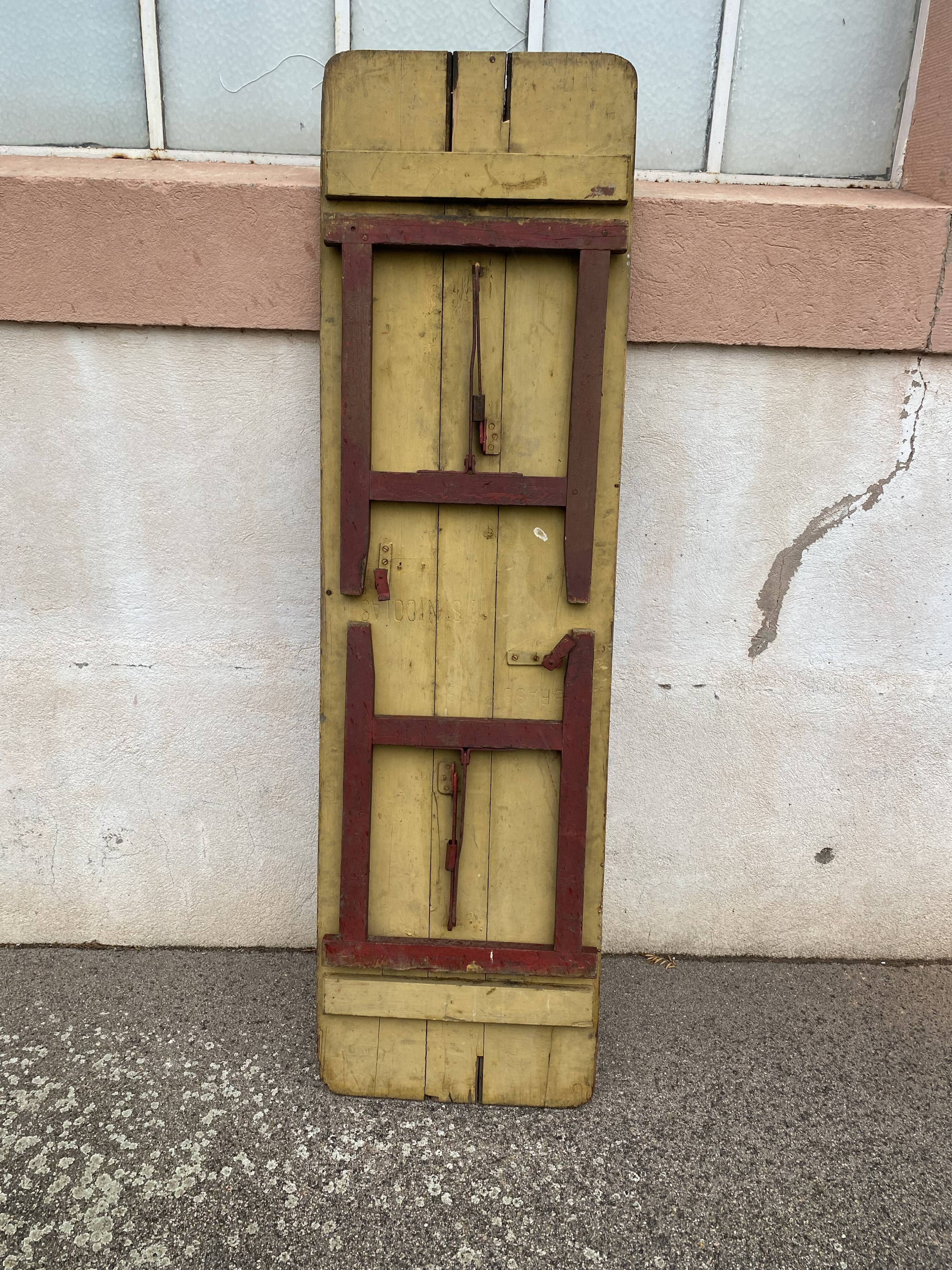 Yellow brasserie table