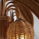 Illuminated rattan mirror 100x80cm
