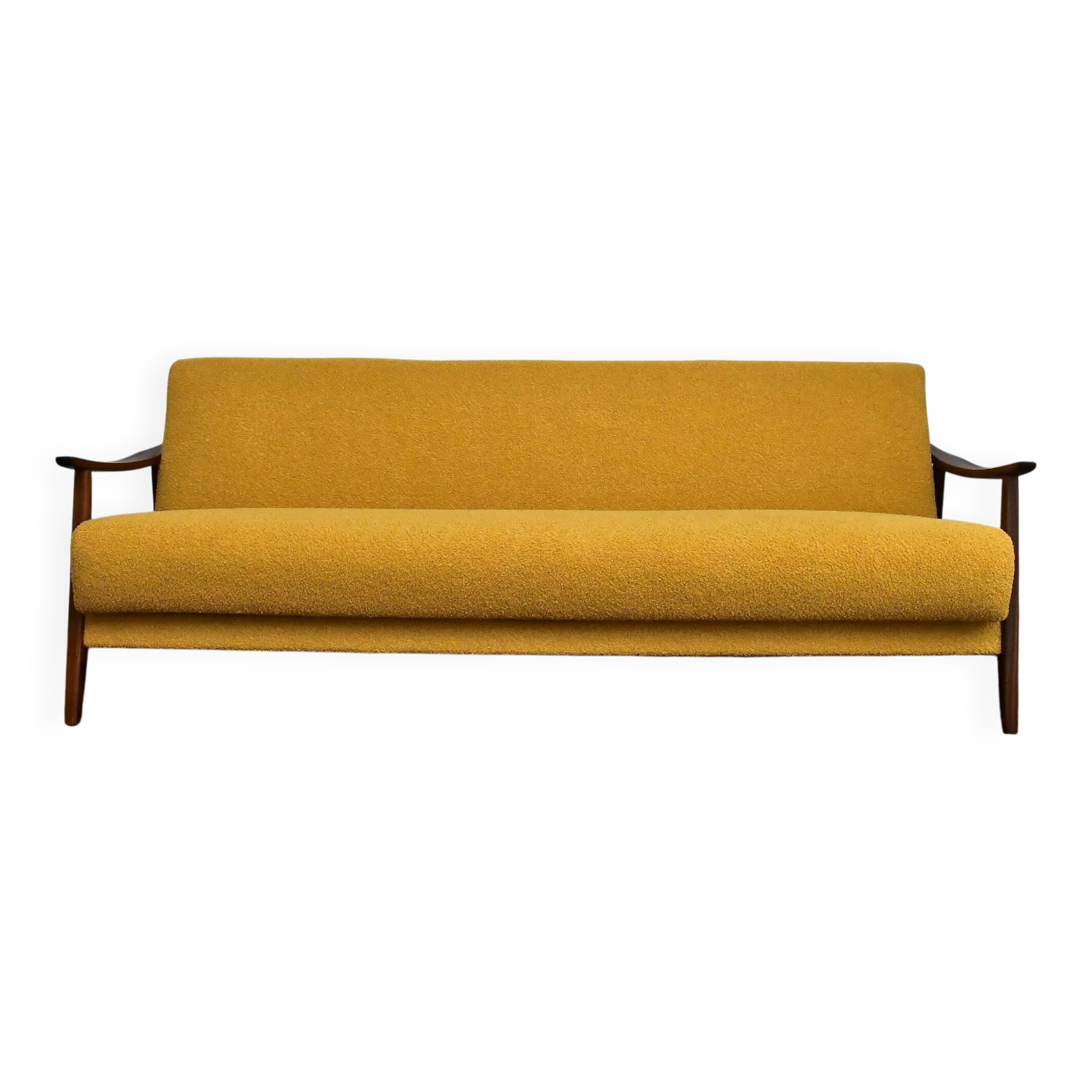 Scandinavian folding sofa in teak, 1960s